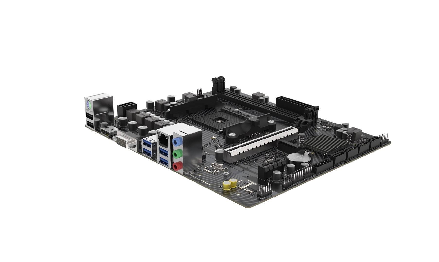 Sapphire A520M-E - Moederbord - Micro ATX - Socket AM4 - AMD A520 Chipset - USB 3.2 Gen 1 - Gigabit LAN - Onboard-5