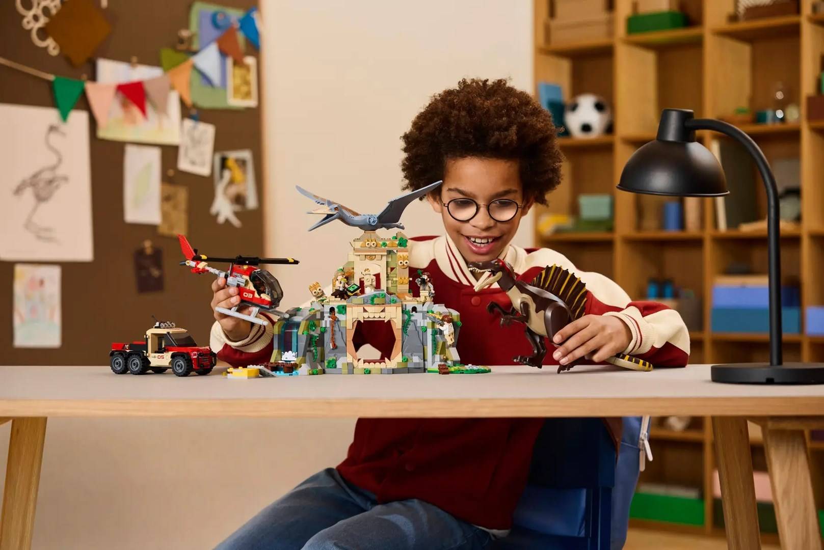 LEGO JURASSIC WORLD 76976 Spinosaurus & Quetzalcoatlus Luchtmissie-5