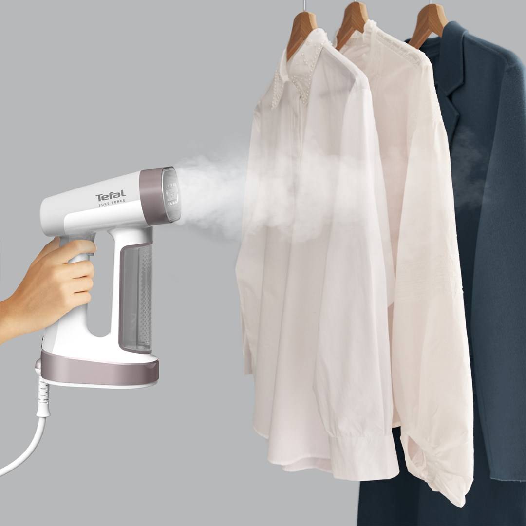 Tefal Pure Force DT8765E0 kledingstomer, handstoomapparaat, 0,18 liter, 1800 watt, zwart, kaneelkleur.-3