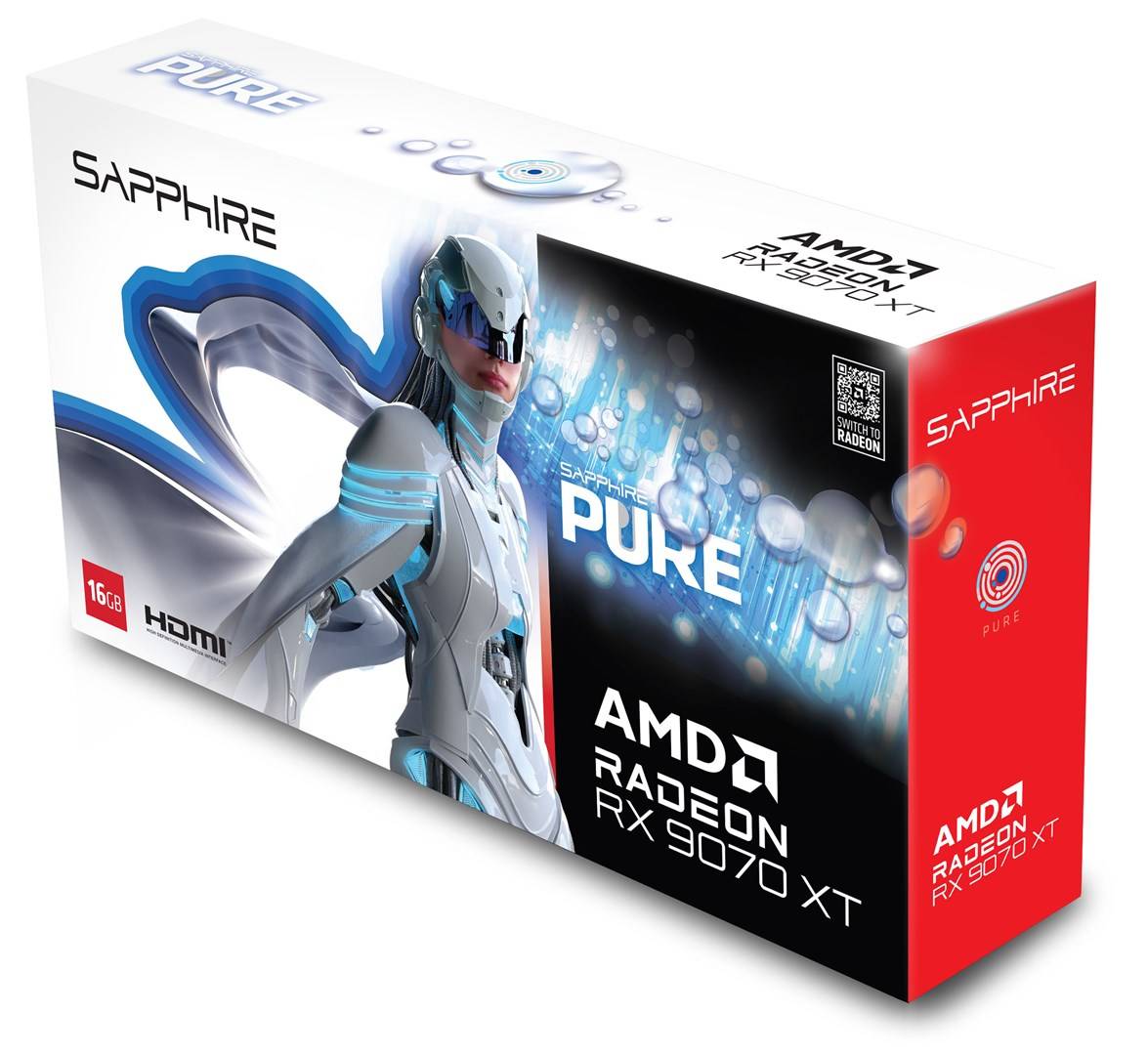 Sapphire Pure Radeon RX 9070 XT AMD 16 GB GDDR6 Grafische Kaart (11348-02-20 g)-5