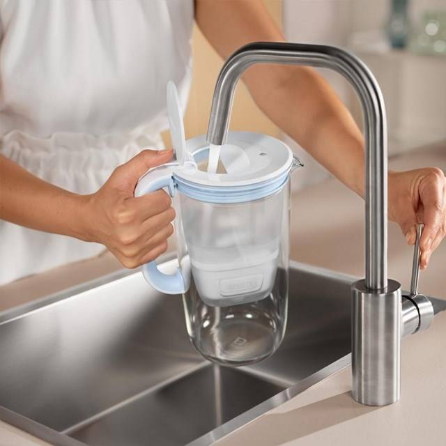 Brita Glass+ filterkan met 2 MaxtraPro PP-filterpatronen (blauw; 2,5 l)-6