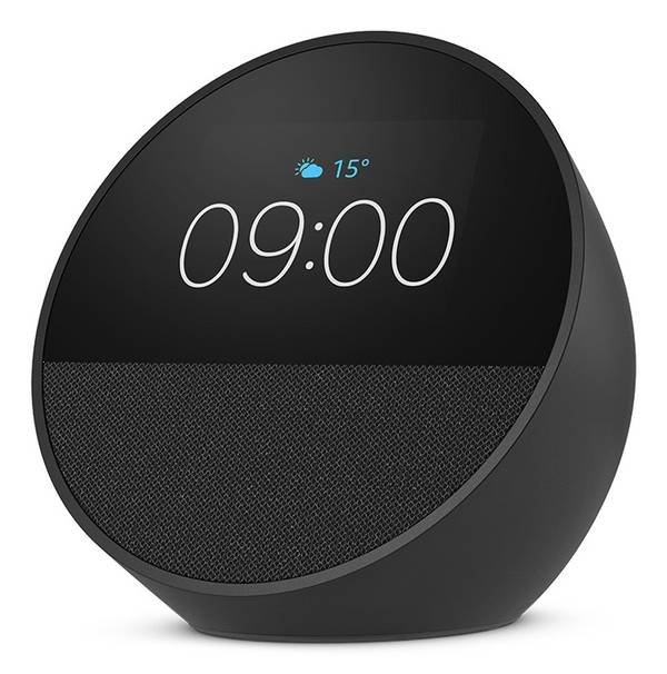 Amazon Echo Spot - Slimme Display - 2,8" LCD - Draadloos - Bluetooth, Wi-Fi - App-bestuurd - Zwart (B0C2S2J7JP)