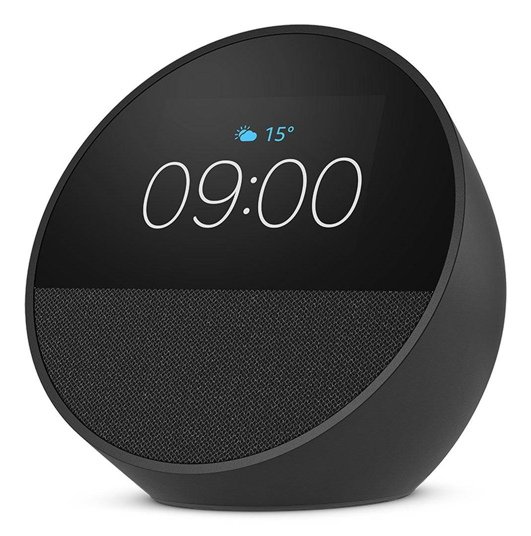 Amazon Echo Spot - Slimme Display - 2,8" LCD - Draadloos - Bluetooth, Wi-Fi - App-bestuurd - Zwart (B0C2S2J7JP)-0
