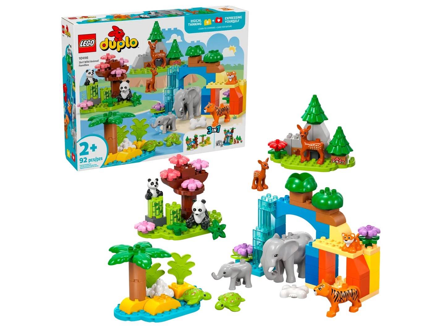 LEGO DUPLO 10446 3in1 Wilde Dierenfamilies (10446)-0
