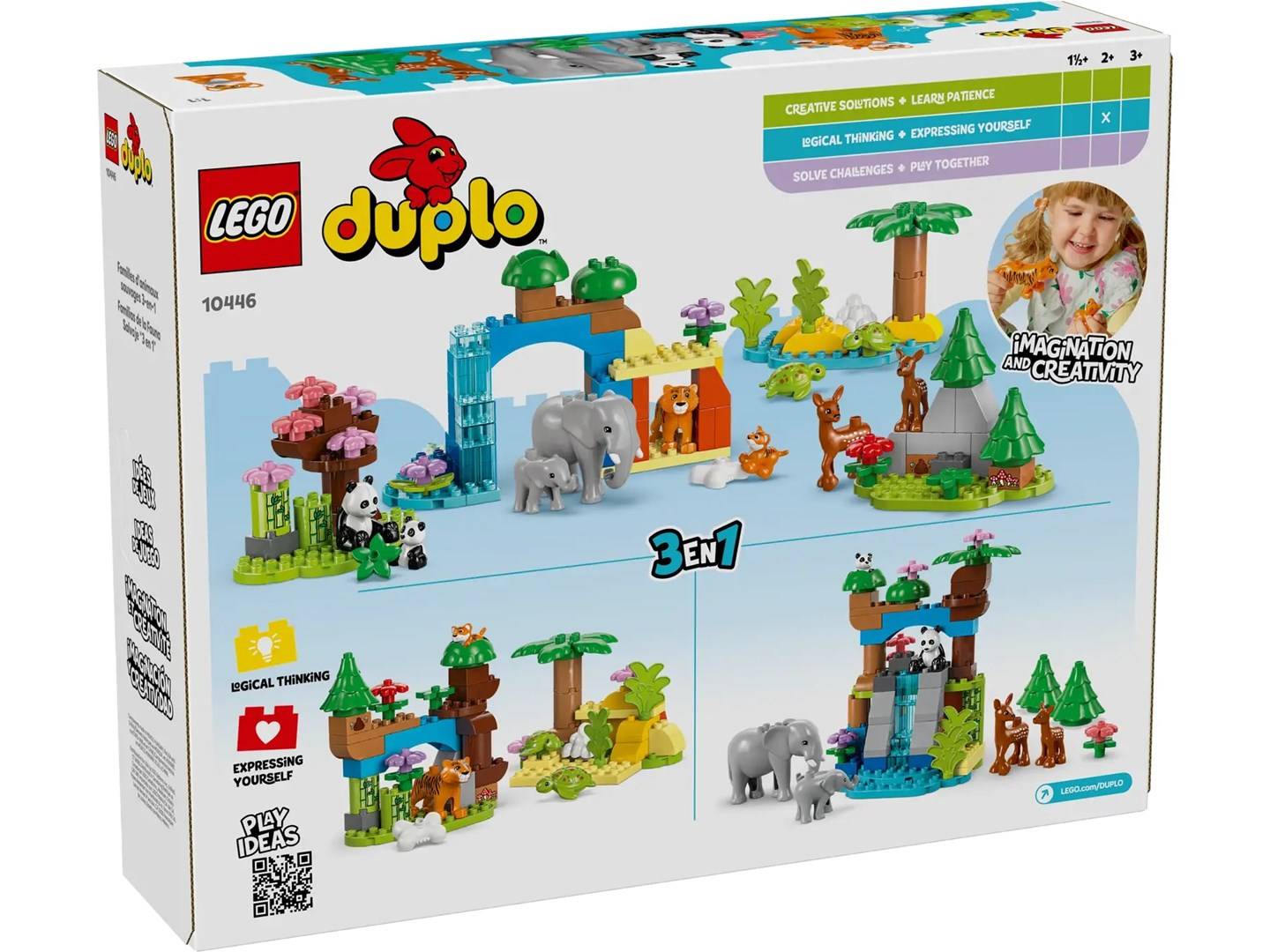 LEGO DUPLO 10446 3in1 Wilde Dierenfamilies (10446)-1