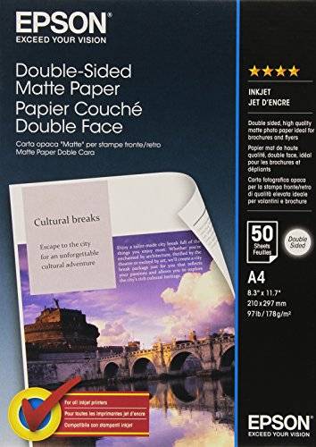 Epson dubbele zijmat papier A 4, 50 vel, 178 g S 041569-1