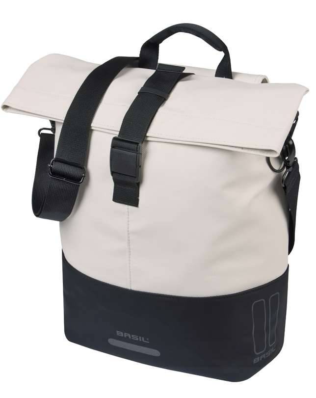 Cove shopper Basil MIK 14-16L 14 x 29 x 36 cm - zwart/wit-0