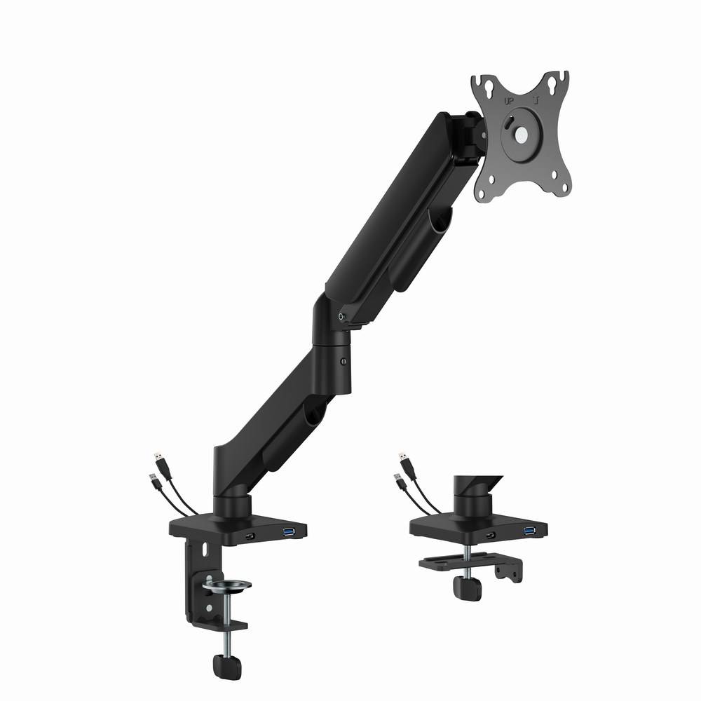 GEMBIRD MA-DA1U-01 Houder; 9kg; 17÷32"; zwart; Arml: 506mm; aluminium,plastic,staal - 1 stuk-0