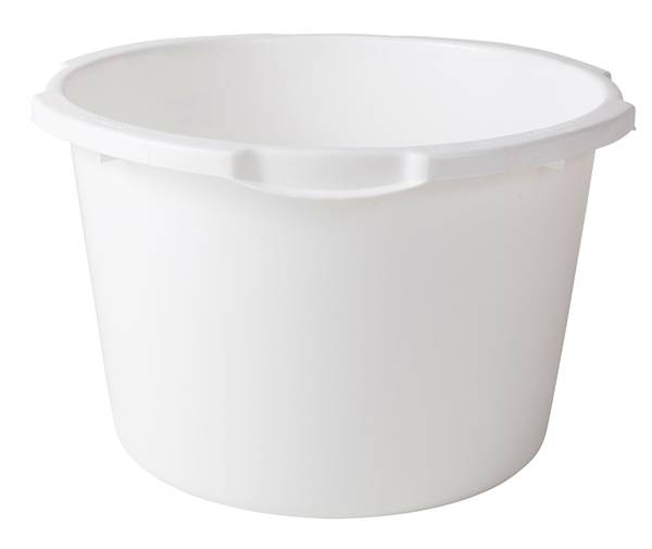 Berdal Rubber & Plastics Kalkkuip Plastic 45 Ltr. Wit Gripline-0