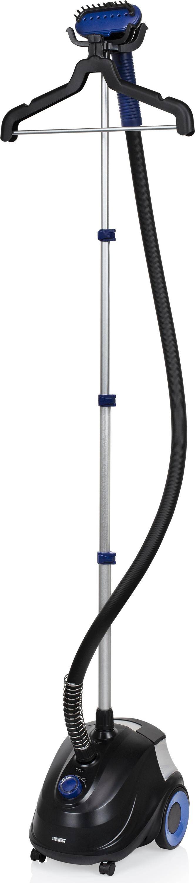 Princess 332848 Kledingstomer - Vrijstaand - 1,5 L - 0,75 Min - Zwart - Blauw - 4 Wielen - Rotatiebediening-0