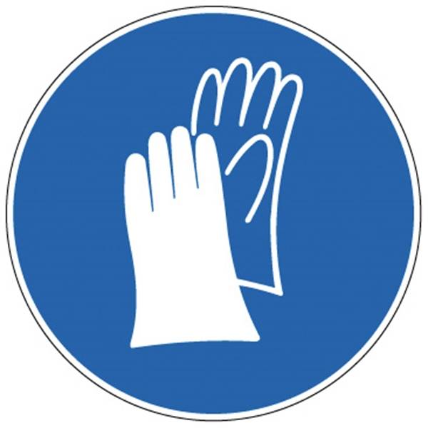 Picto Veiligh.Handschoen Verpl. Sticker 200Mm 800212-0