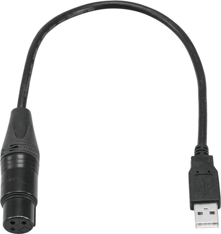 Eurolite 51860118 Audiokabel 0,4 m XLR USB Zwart (51860118)-0