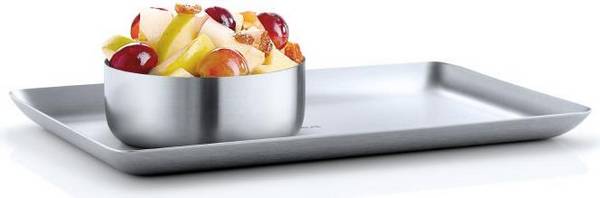 Blomus BASIC Serveertray - RVS - 15 x 25 cm - Industrieel Ontwerp - 63612