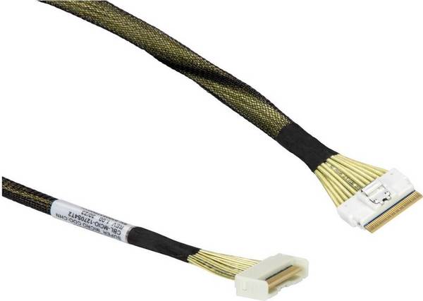 Super Micro SATA/SAS Kabel - Mini Cool Edge IO (MCIO) x8 naar Slim SAS x8 - 45 cm - PCIe Gen5 (CBL-MCIO-1270S4T2)