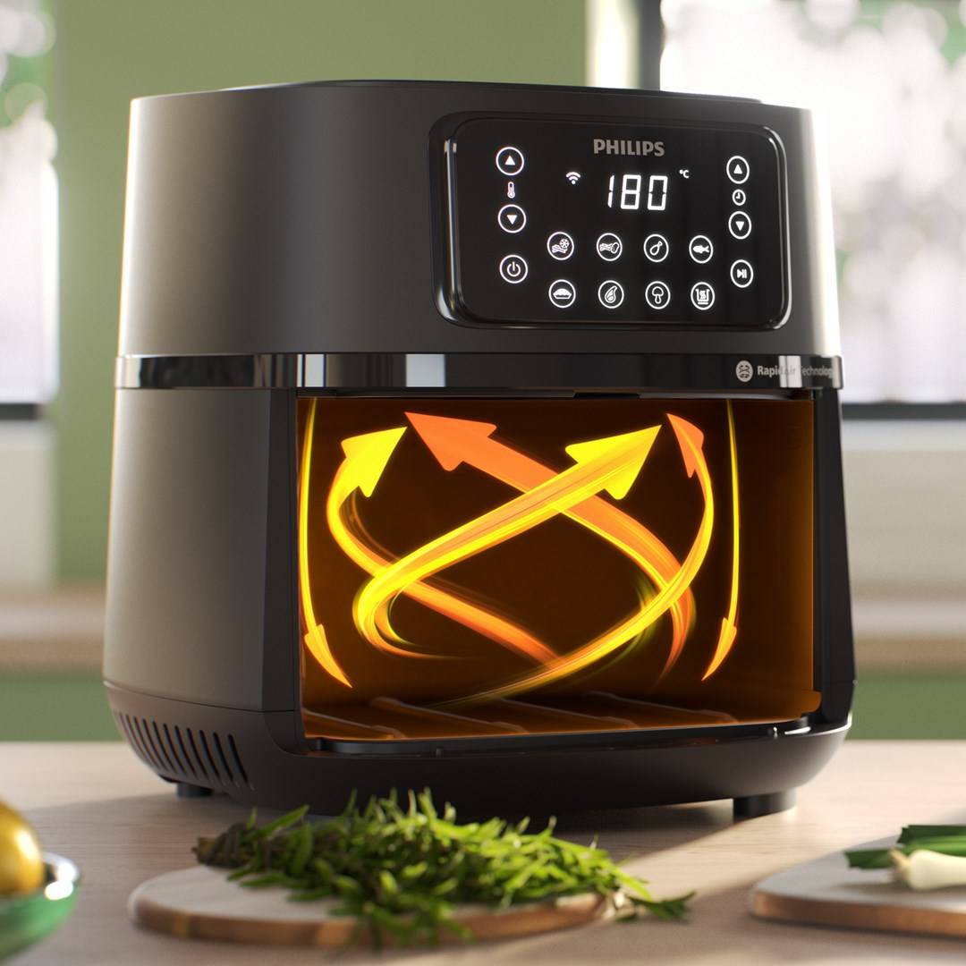 Philips HD9285/93 Airfryer - Verbonden - Zwart - 5000 Serie - 7,2 L-2