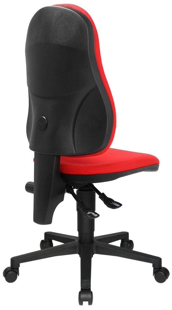 TOPSTAR Bureaustoel Point 60 8160G21 - Stof Rood Frame Zwart-0