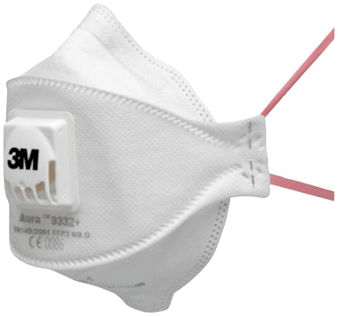 3 M Aura 9332+ Fijnstofmasker met Ventiel FFP3 D 10 stuks-0