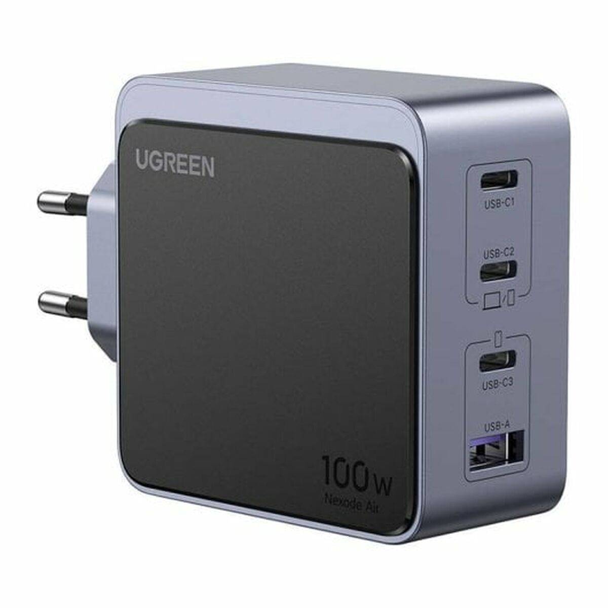 Ugreen Nexode S 100W 4-Poorts GaN Snellader EU Grijs (35043) 4-Port-0