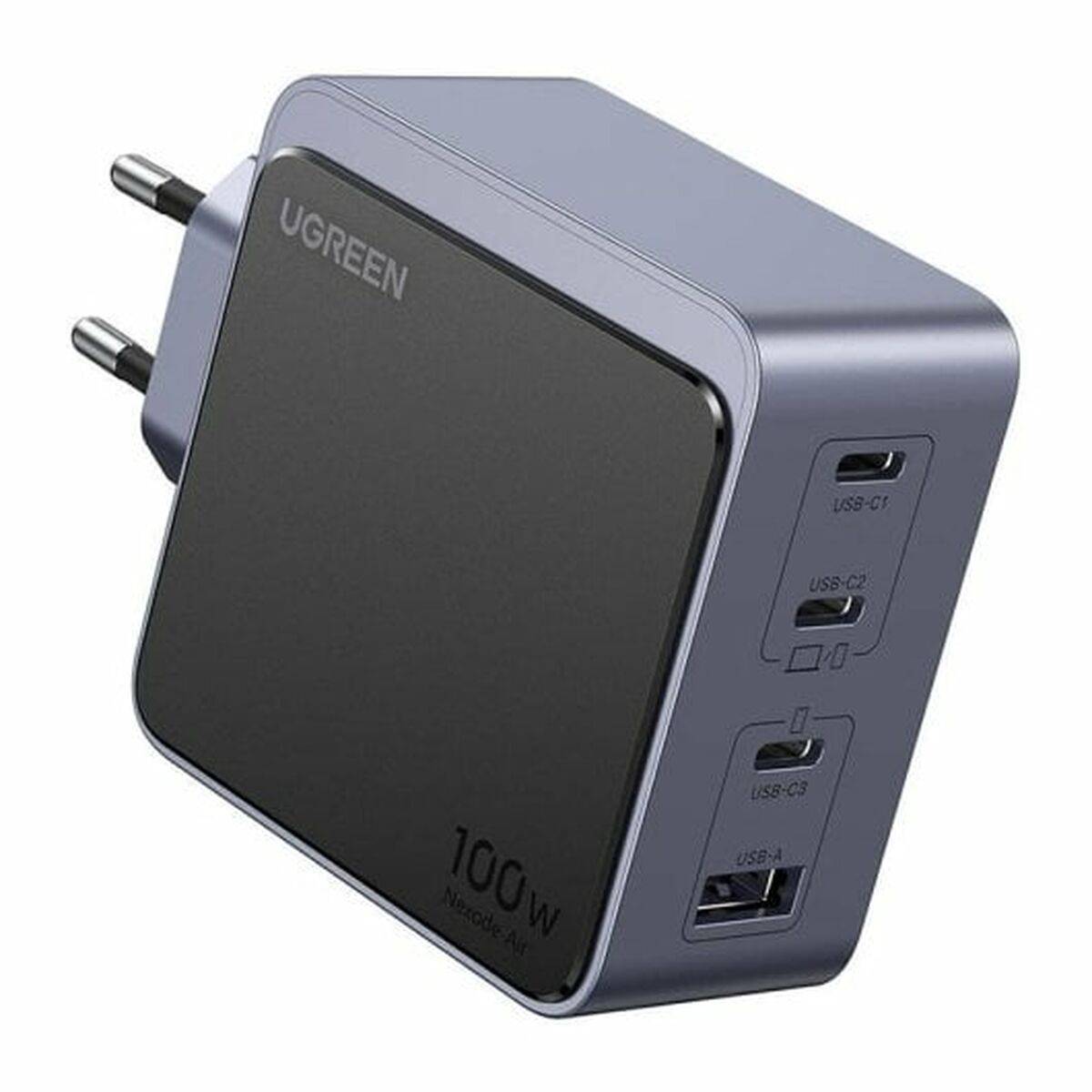 Ugreen Nexode S 100W 4-Poorts GaN Snellader EU Grijs (35043) 4-Port-1