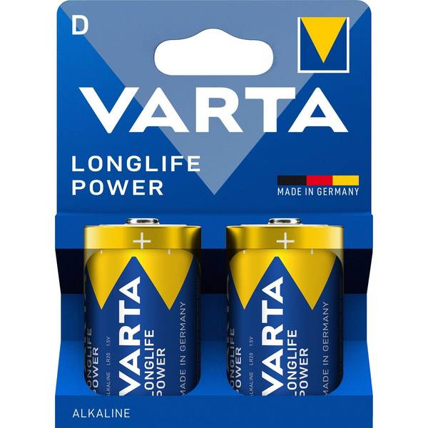 Batterij Varta Longlife Power 2x D