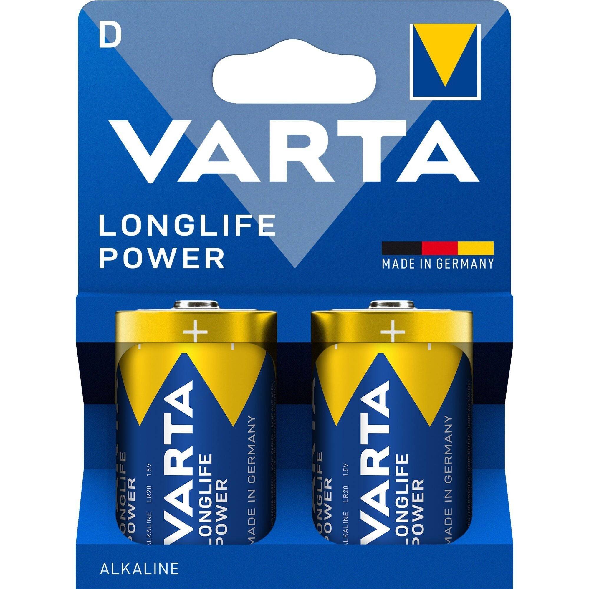 Batterij Varta Longlife Power 2x D-0
