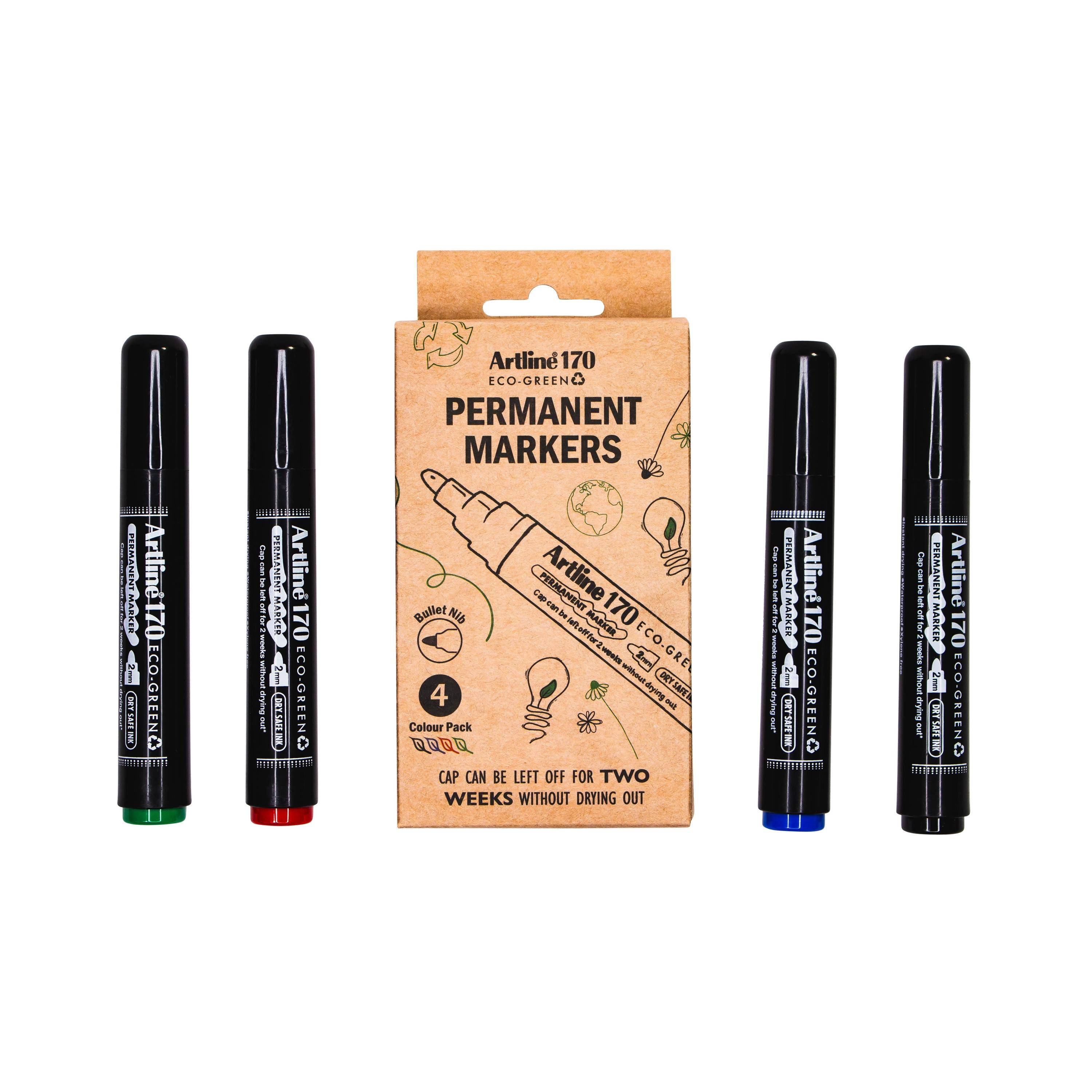Artline 5037538002683 Artline - Permanent marker 170 eco rond m ass 4st-0