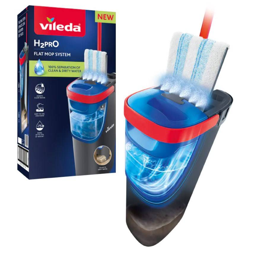 Vileda H2PRO Plat Mop Systeem (175775)-1