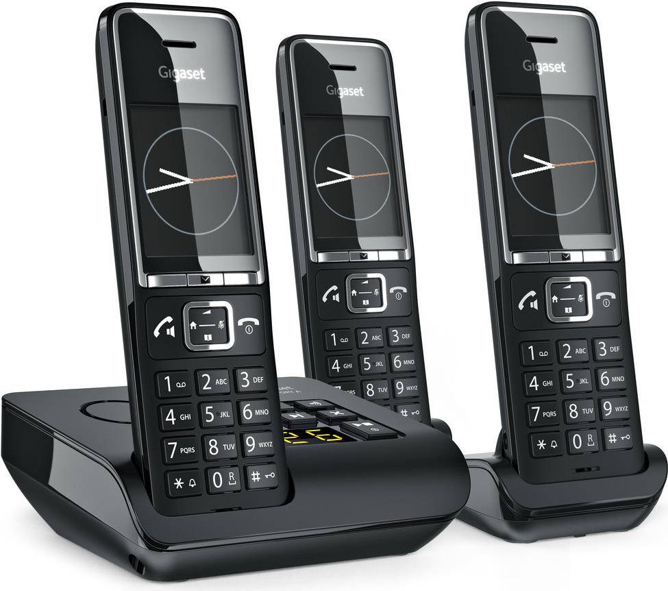 Gigaset COMFORT 550A Analoge Telefoon, Draadloze Handset, Handsfree, 200 Invoeren, Nummerweergave, Zwart L36852-H3021-B1-0