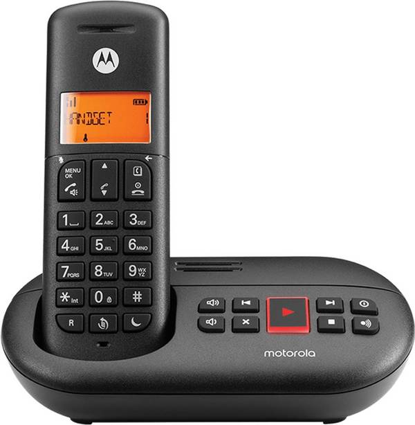 Motorola E211 DECT Telefoon - Draadloze Handset - Bel-ID - Zwart (F52000K51O1AES)