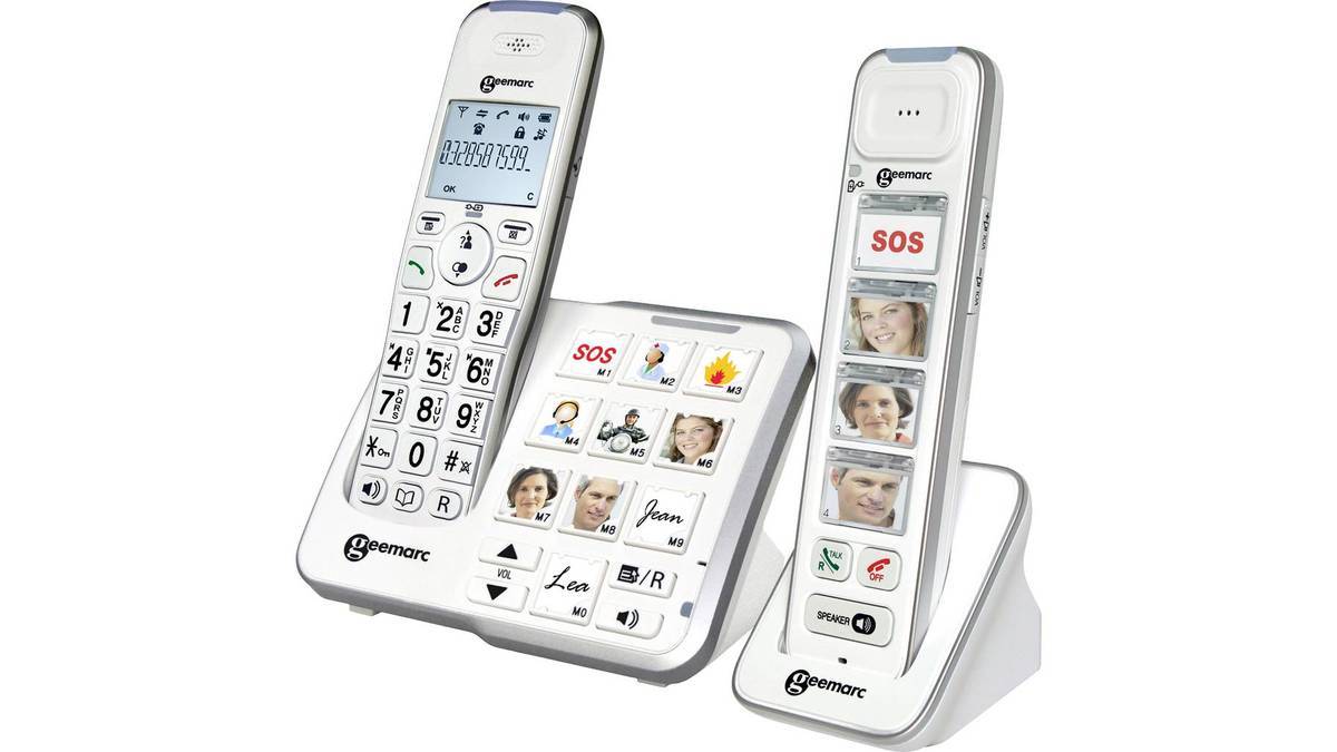 Geemarc Mobility Pack Foto Draadloze Telefoon Analoog Antwoordapparaat Wit PACK_MOBILITYFOTO-IG-0