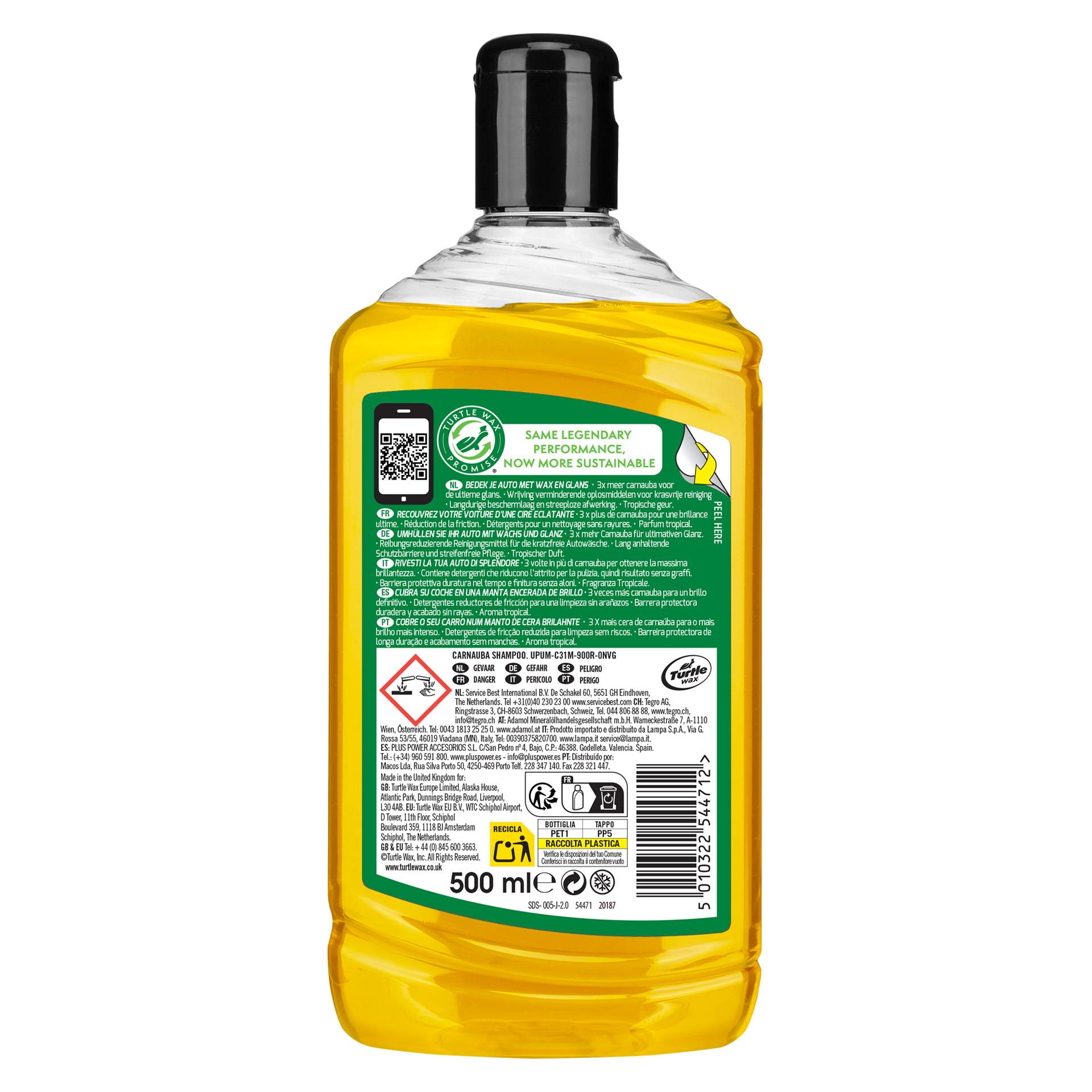 Turtle Wax 54471 Carnauba Wash & Wax 500ml-1