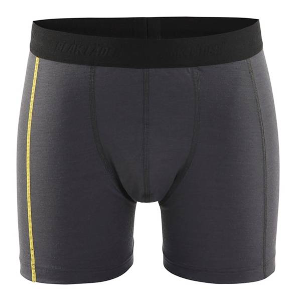 Blakläder Boxershort 100% Merino Xlight Donkergrijs / Geel Xl-0