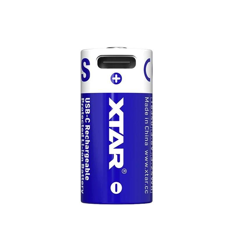 Batterij 16340 / R-CR123 3,7V Li-ion 900 mAh-0