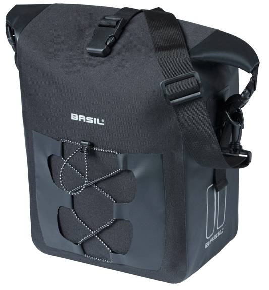 Enkele tas Basil Navigator Waterproof M MIK 12-15L 17 x 28 x 34 cm - zwart-0