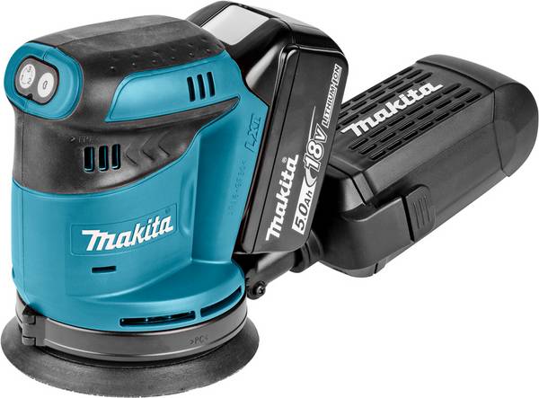Makita DBO180RTJ - Draadloze Excenterschuurmachine - 125 mm - 2 Batterijen - 18 V