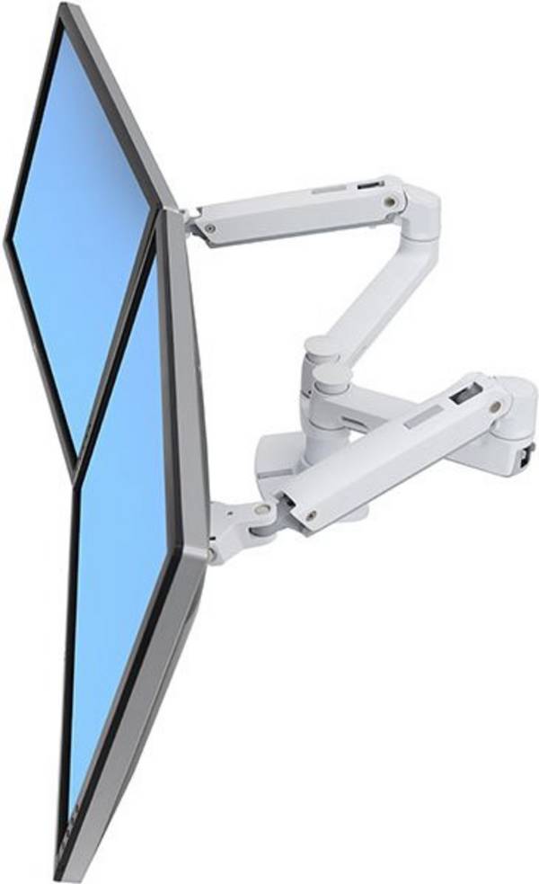 ERGOTRON LX Dubbele Monitorarm Wit Bureauhouder voor 2 Schermen tot 68,6 cm VESA 45-491-216
