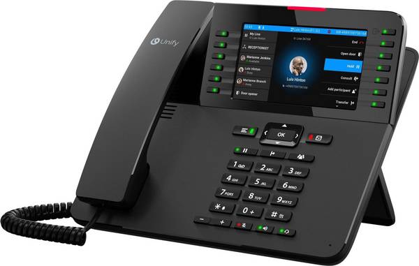 Unify OpenScape Desk Phone CP710 - VoIP Telefoon - SIP, HFA - Multi-lijn Bediening - Zwart (L30250-F600-C583)