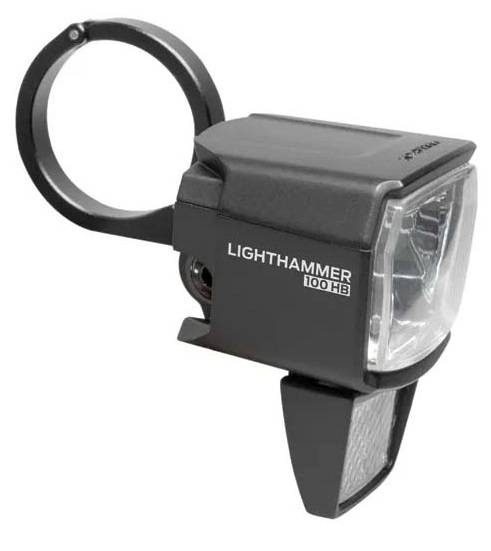 TRELOCK Koplamp LS 890 Lighthammer 100 voor E-bike incl. stuur adapter - zwart-0