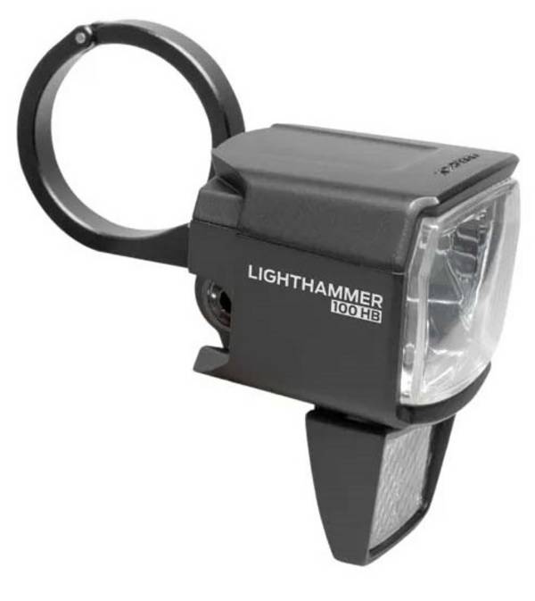 TRELOCK Koplamp LS 890 Lighthammer 100 voor E-bike incl. stuur adapter - zwart