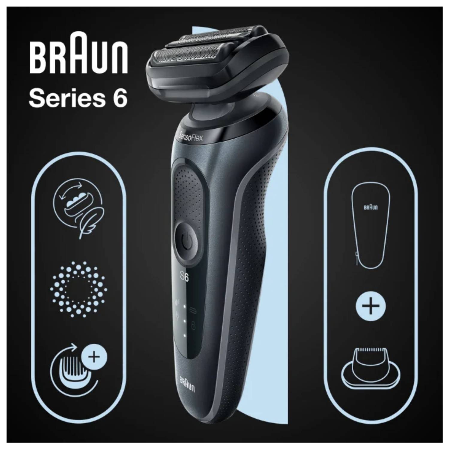 Braun Series 6 61-N1200s Scheerapparaat met Folie-0