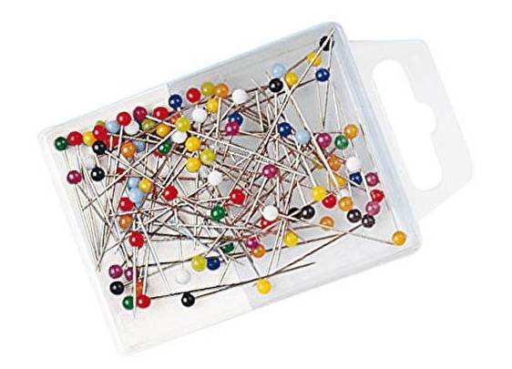 WEDO punaises met gekleurde kop, 3 x 30 mm, in een blisterverpakking van 100 stuks.-1
