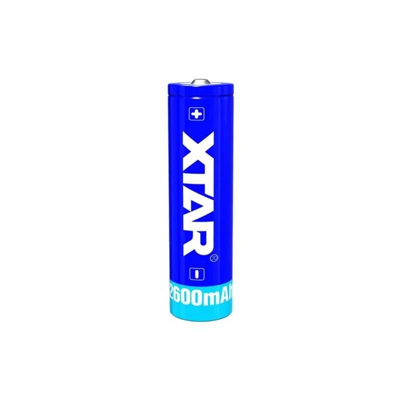 XTA 18650 3,7V Li-ion 2600 mAh-accu met beveiliging-0