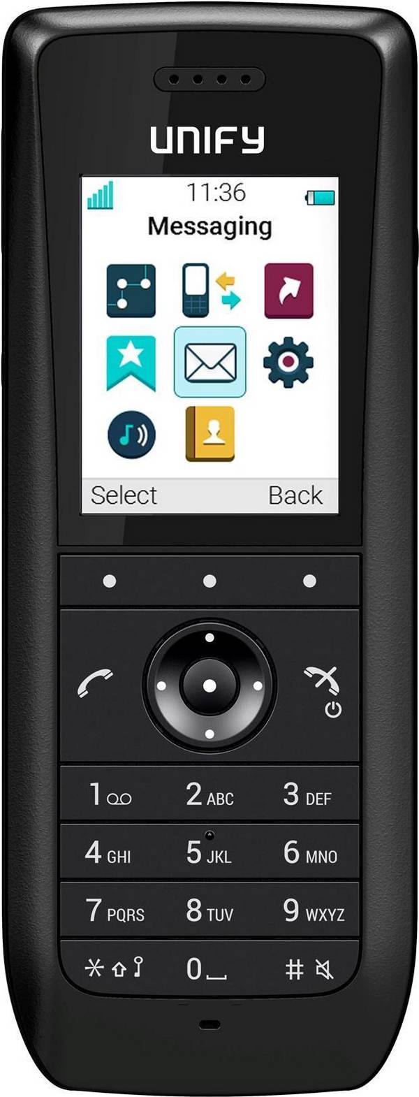 Unify OpenScape WLAN Phone WL4 - Draadloze VoIP Telefoon - Zwart (L30250-F600-C327) 802.11a/b/g/n/ac