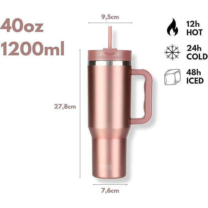 Milu Isolerende Mok Roze Goud 1,2 L (2041)-0