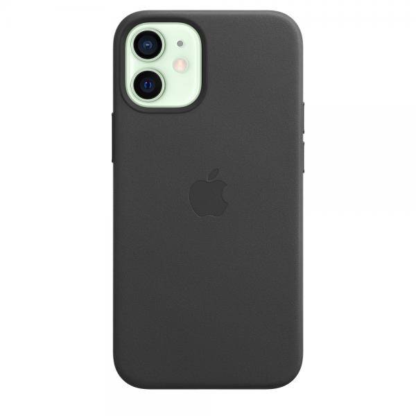 Leather Backcover MagSafe Apple iPhone 12 Mini - Black-1