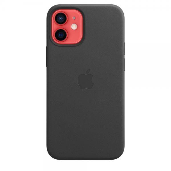 Leather Backcover MagSafe Apple iPhone 12 Mini - Black-2