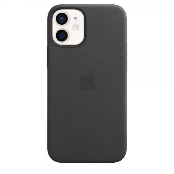 Leather Backcover MagSafe Apple iPhone 12 Mini - Black-3