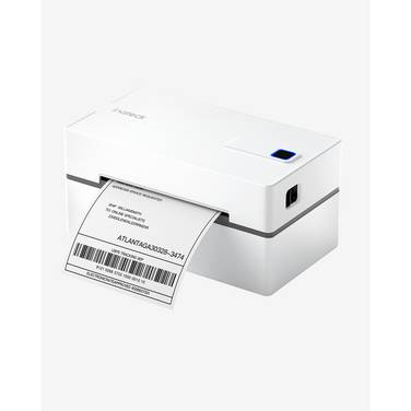 Inateck PR40 labelprinter, direct thermisch, 203 x 203 dpi, 150 mm/sec, bedrade en draadloze Bluetooth-functionaliteit.