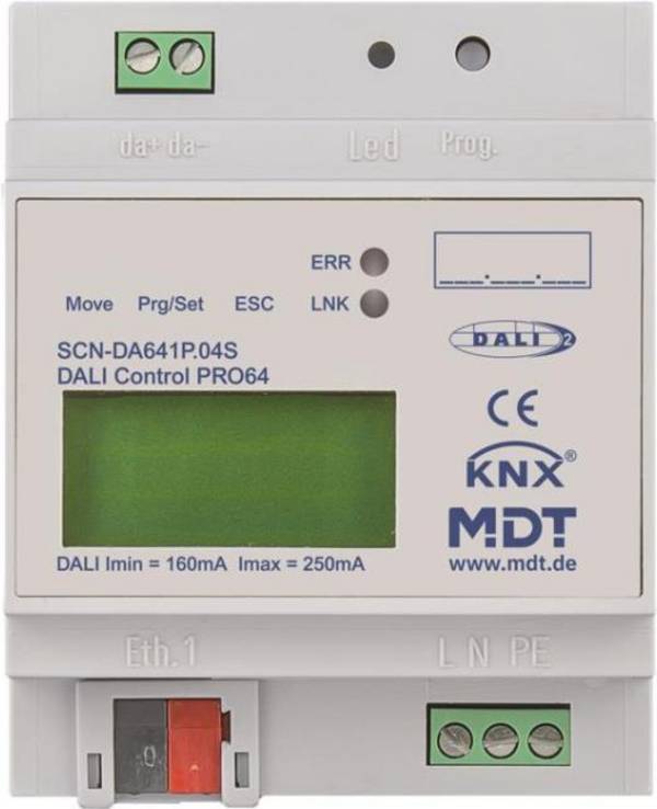 MDT technologies DaliControl IP Gateway PRO64 DALI-2,4TE,REG (SCN-DA641P.04S)