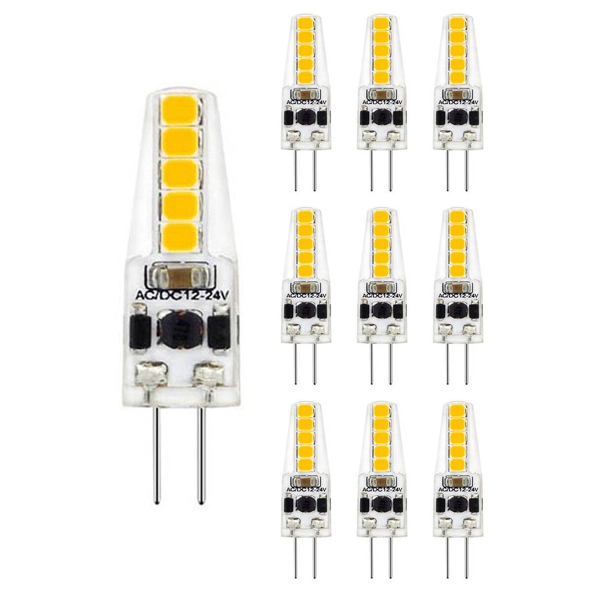 Vito Lighting LED Insteeklamp G4 Helder - 2W 170lm 2700K - Extra Warmwit - Vervangt 20W - 12V - 10 stuks-0